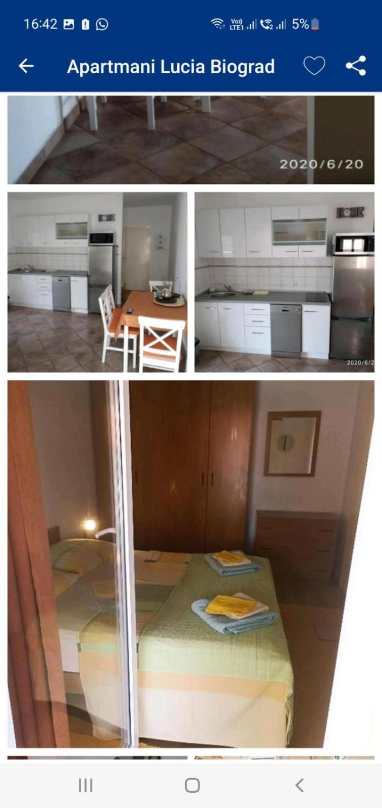 Apartmani Lucia Biograd 比奥格勒·纳·莫鲁 外观 照片